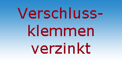 Verschlussklemmen verzinkt